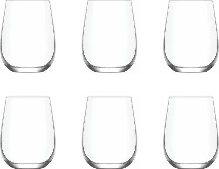 6 részes üveg pohár szett 475 ml