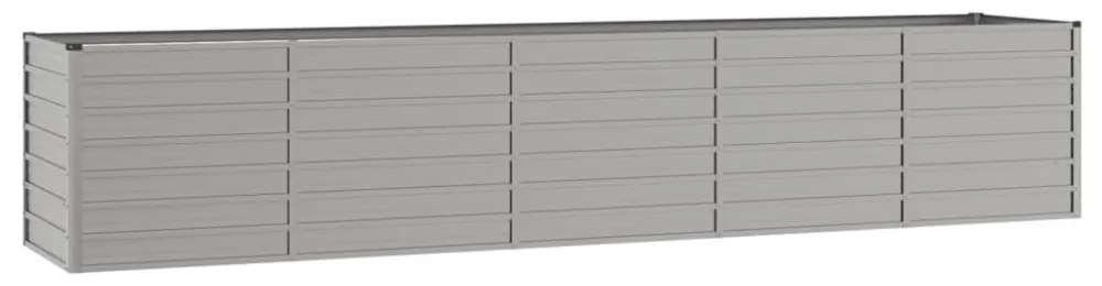 rozsda színű corten acél kerti magaságyás 400 x 80 x 77 cm