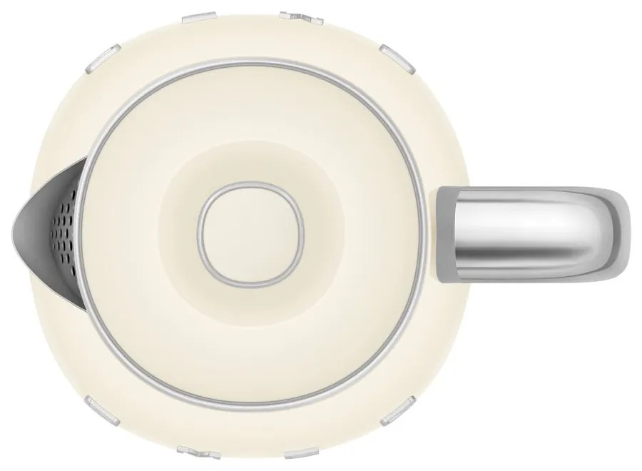 Krémszínű rozsdamentes acél vízforraló 800 ml Retro Style – SMEG