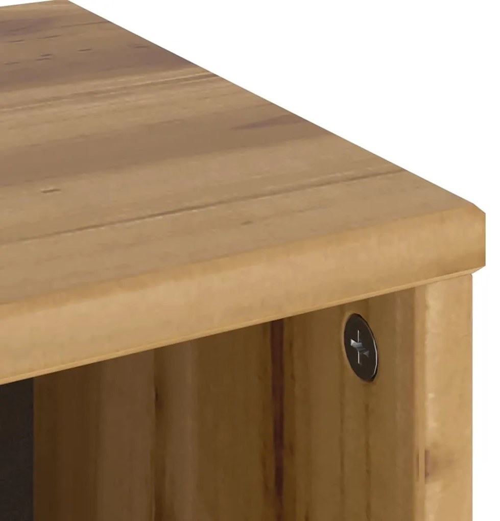 4 db tömörfa fenyőfa oldalsó szekrény ODDA 40x24x79 cm