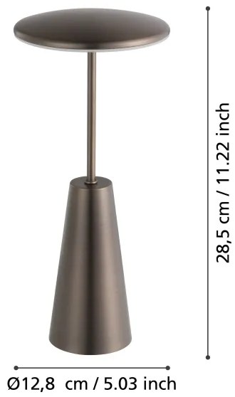 Eglo 900924 - LED Dimmelhető kültéri lámpa PICCOLA 2,8W/5V 5200mAh IP54 bézs