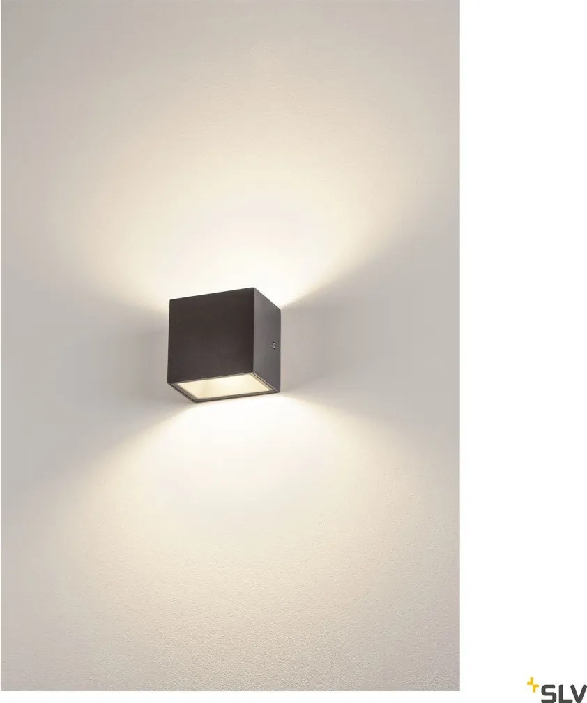SLV 1002032 SITRA Modern Kültéri Fali Lámpa Antracit LED IP44