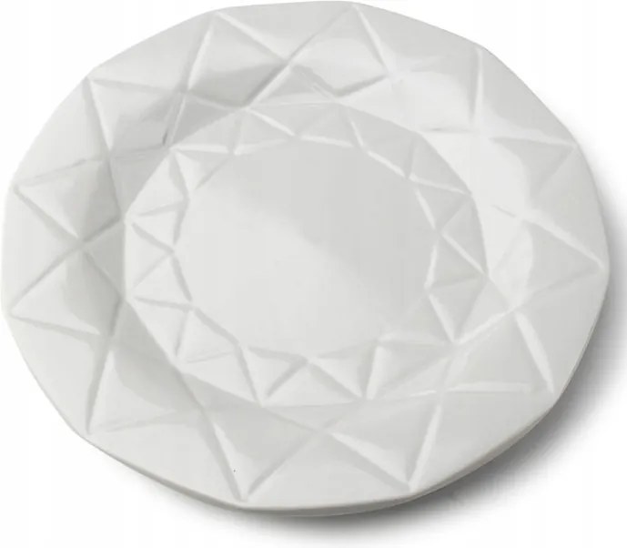 Ebédlő Tányér Kerek Szürke Csempe Adel 24 cm Klasszikus Elegáns Sima