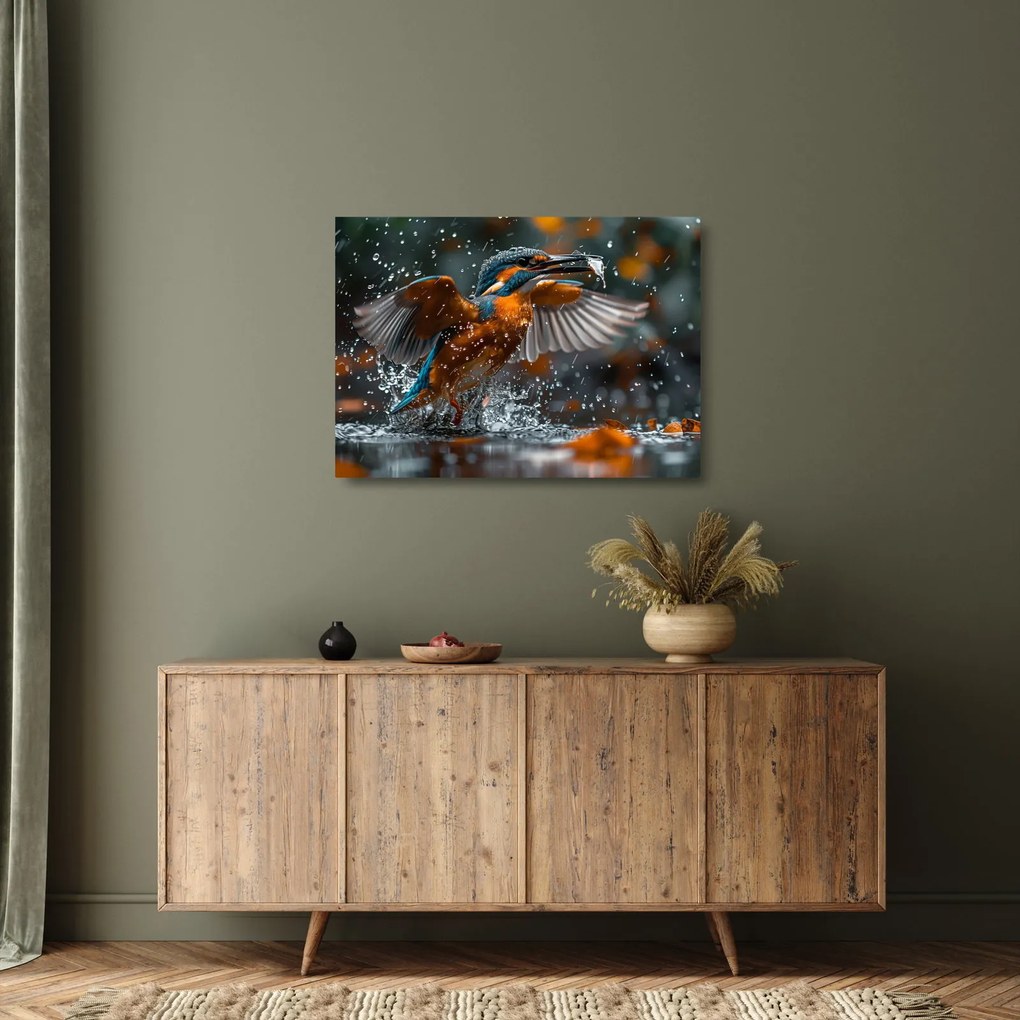 Üveg kép - Január (70x50 cm)