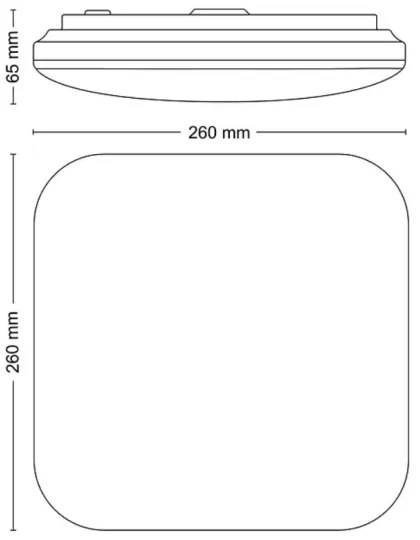 Philips - LED Mennyezeti lámpa MAUVE LED/12W/230V 4000K