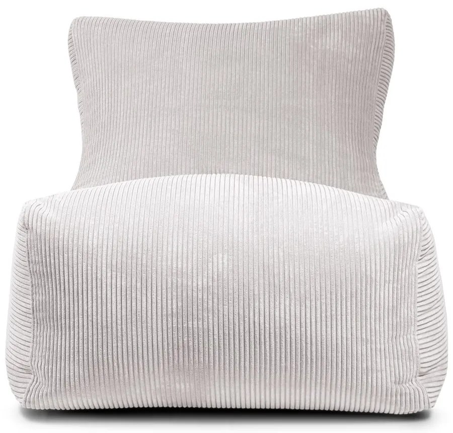 Krémszínű kordbársony babzsákfotel Seat 100 Lounge – SLOWDOWN