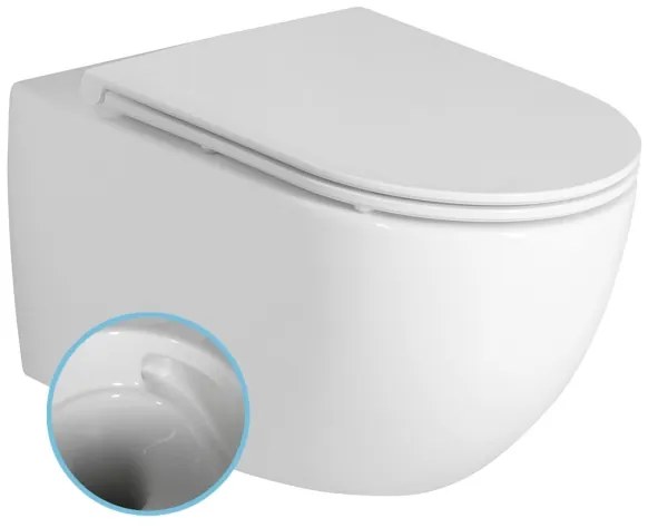 Bruckner - Vortex Rimless FULDA fali WC, kerámia, fehér