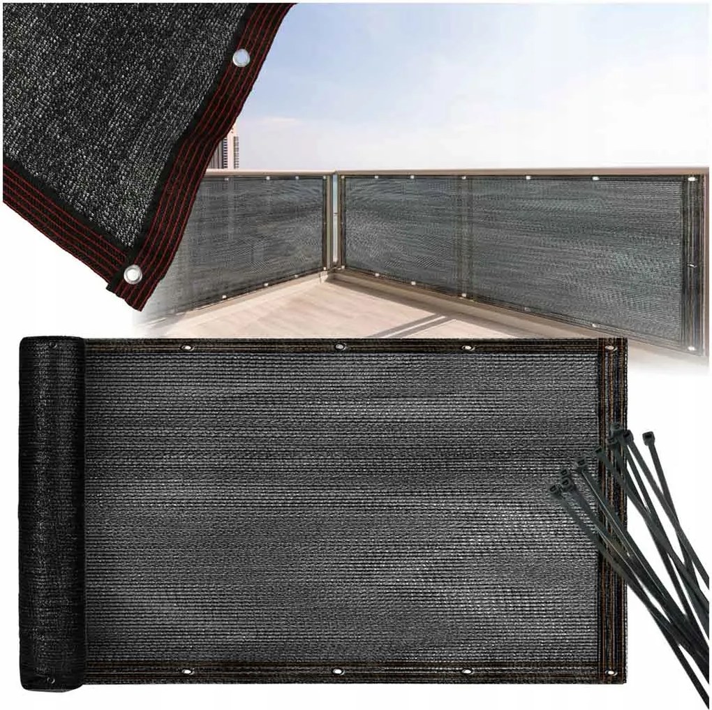 Erkélyvédő Luaro árnyékoló szőnyeg árnyékoló háló erkély teraszra 150