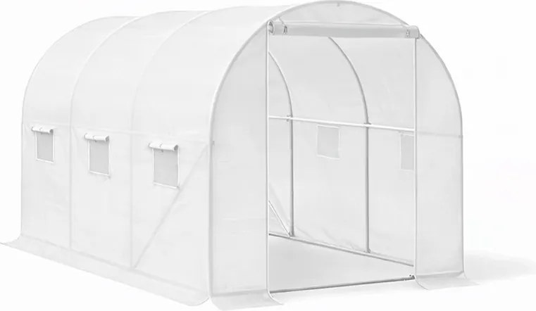 Fóliasátor 200x200x300 cm erősített vázzal+fólia fehér