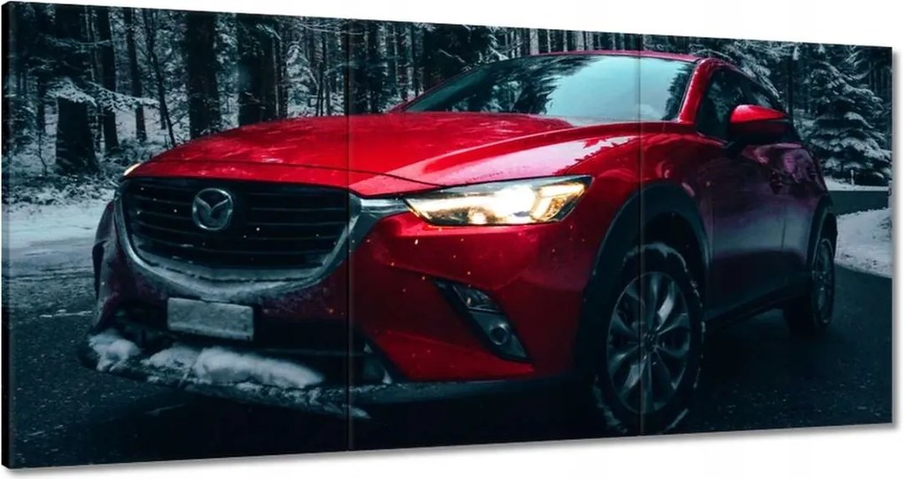 Vászonkép 180x90 Piros Mazda Autó