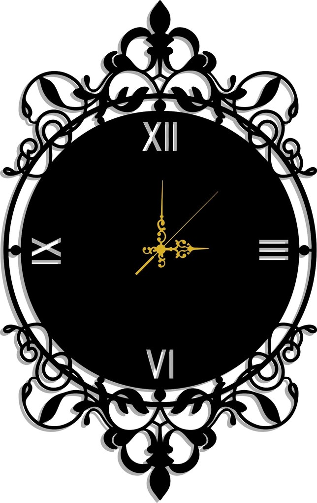 Áttört Retro Falióra 50CM L! 17 Színben!