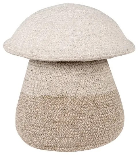Bézs textil játéktároló kosár ø 33x38 cm Mama Mushroom – Lorena Canals