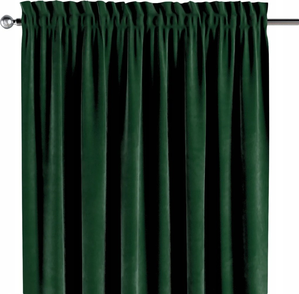 Dekoria Csatornafüggöny frufruval 1 db 130x260cm zöld árnyalatok