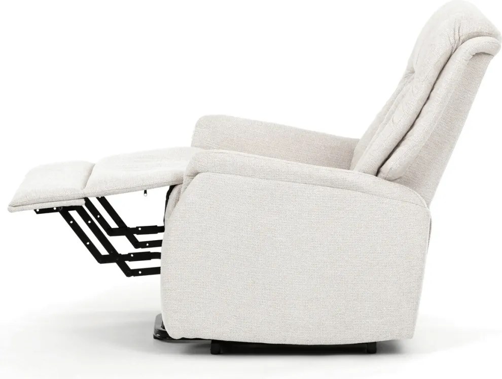 Elektromos relax fotel állítható háttámlával bézs szövet TV-Q8575 CRM2