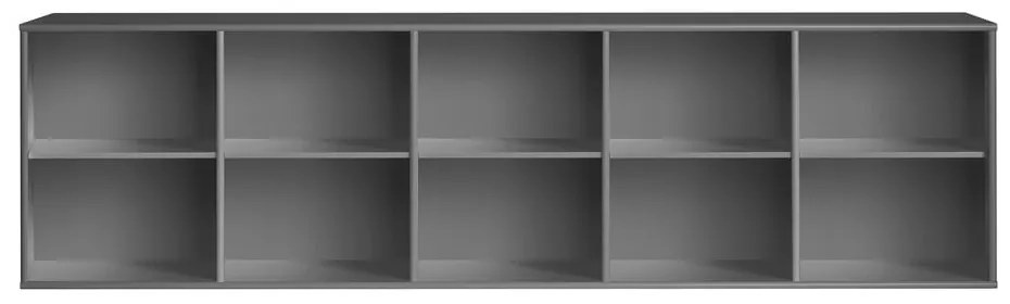 Antracitszürke függő könyvespolc 220x61 cm Mistral – Hammel Furniture