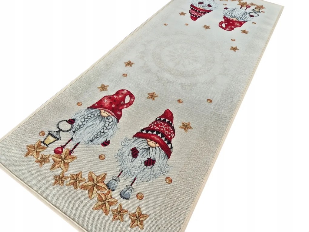 Futópad 40x100 cm manókkal karácsonyi gobelin