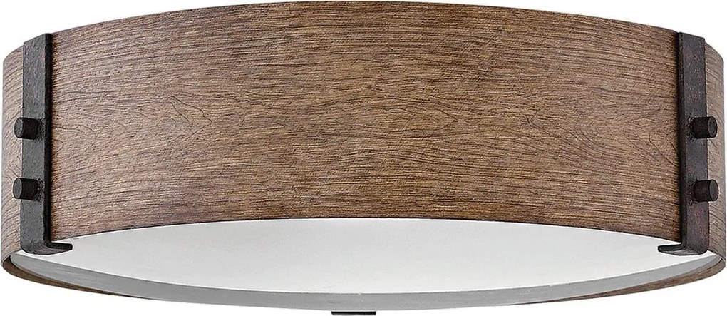 Hinkley lighting vintage kültéri mennyezeti lámpa sawyer rozsdás fa elshk-sawyer-f-m-sq IP44