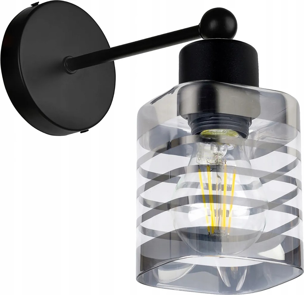 Fali Lámpa E27 fix loft üveg lámpabúra