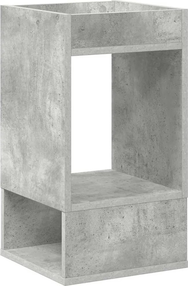 vidaXL Végasztal Beton Szürke 30 x 30 x 56 cm Faanyag