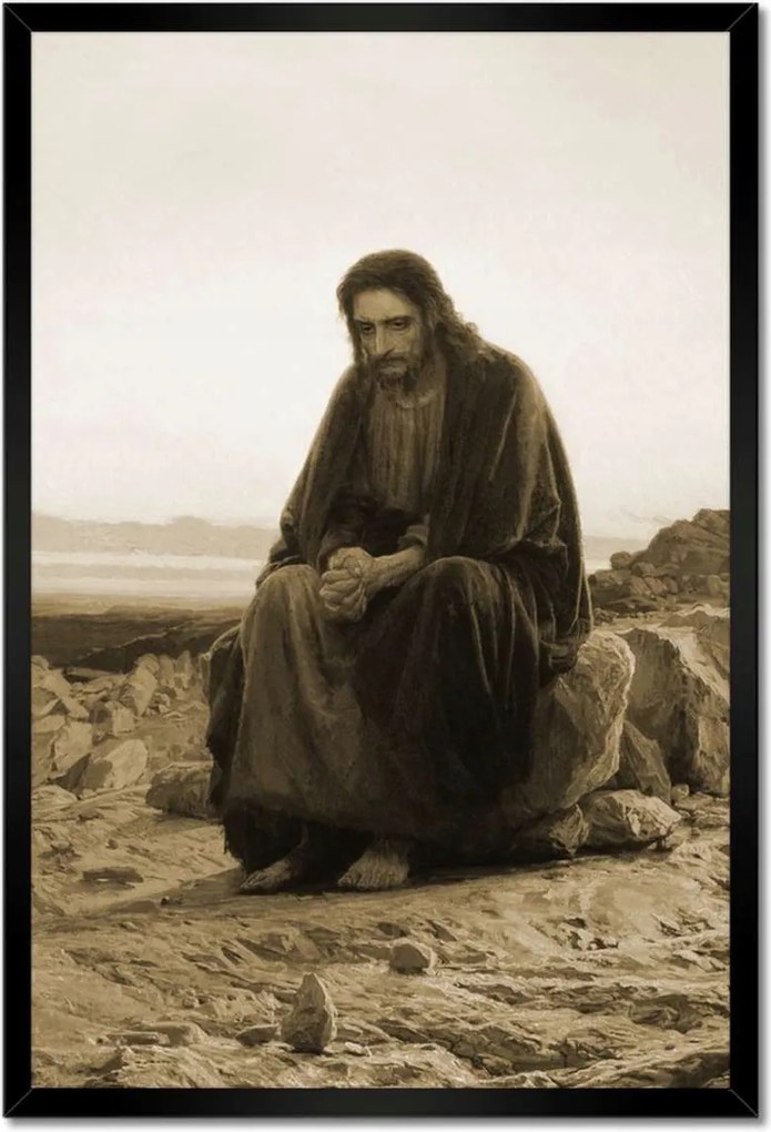 Poszterek keretben 40x60 Jézus a kertben Ima