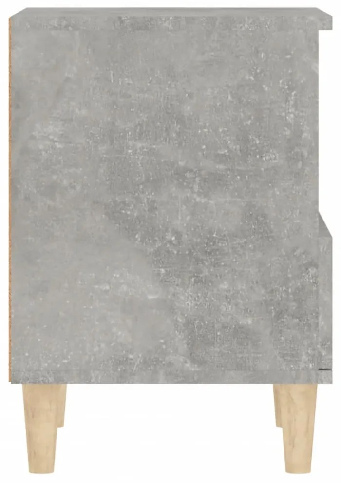2 db betonszürke éjjeliszekrény 40x35x50 cm