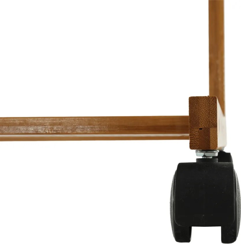 Kerekes akasztó, bambus, 60 cm széles, VIKIR TYP 1