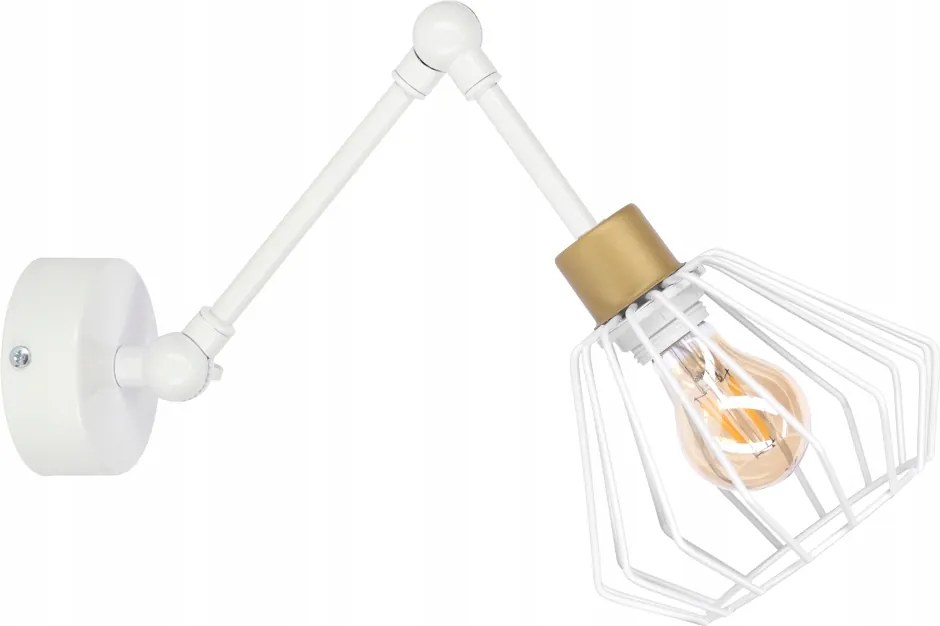 Fali Lámpa Wire Fehér Led Loft Csukló