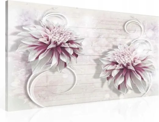 Vászonkép 80x60 Finom virágok finom szirmok pasztell elegancia frissesség