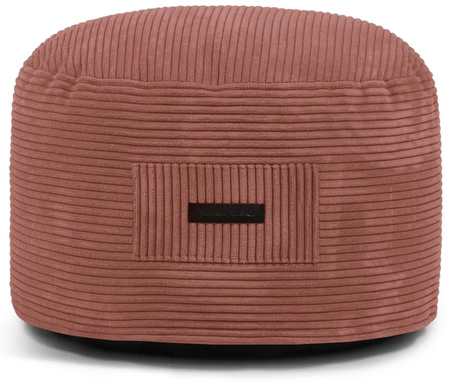 Téglavörös kordbársony puff Om 60 – SLOWDOWN