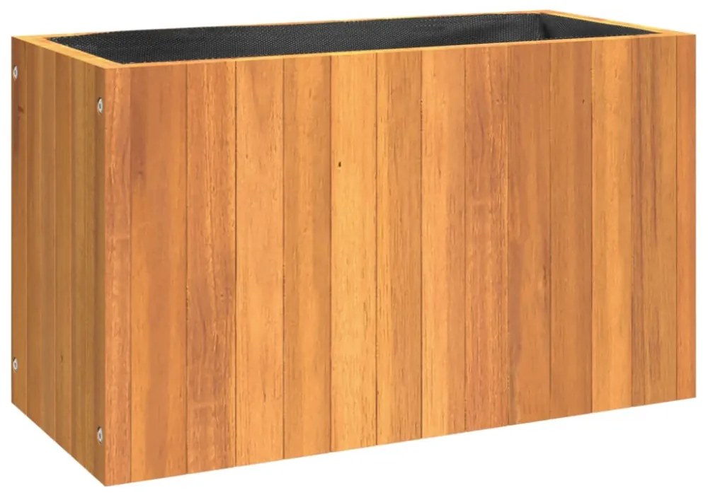 tömör akácfa kerti virágtartó 59x27,5x35 cm