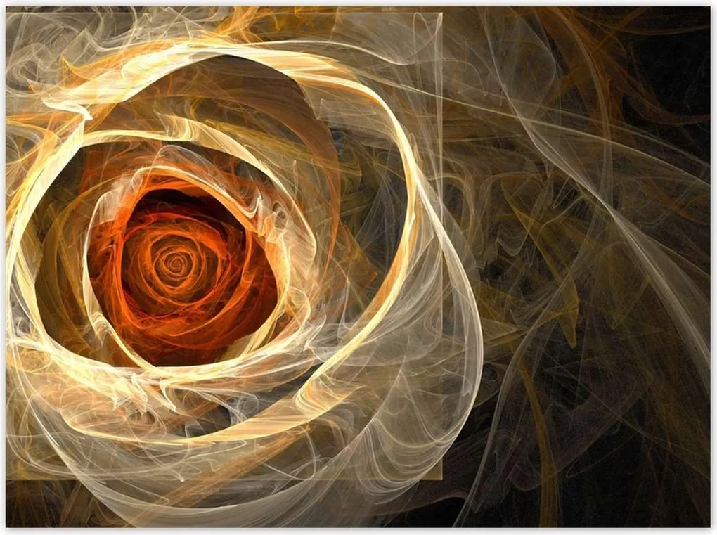 Poszterek 135x100 Fraktál rózsa