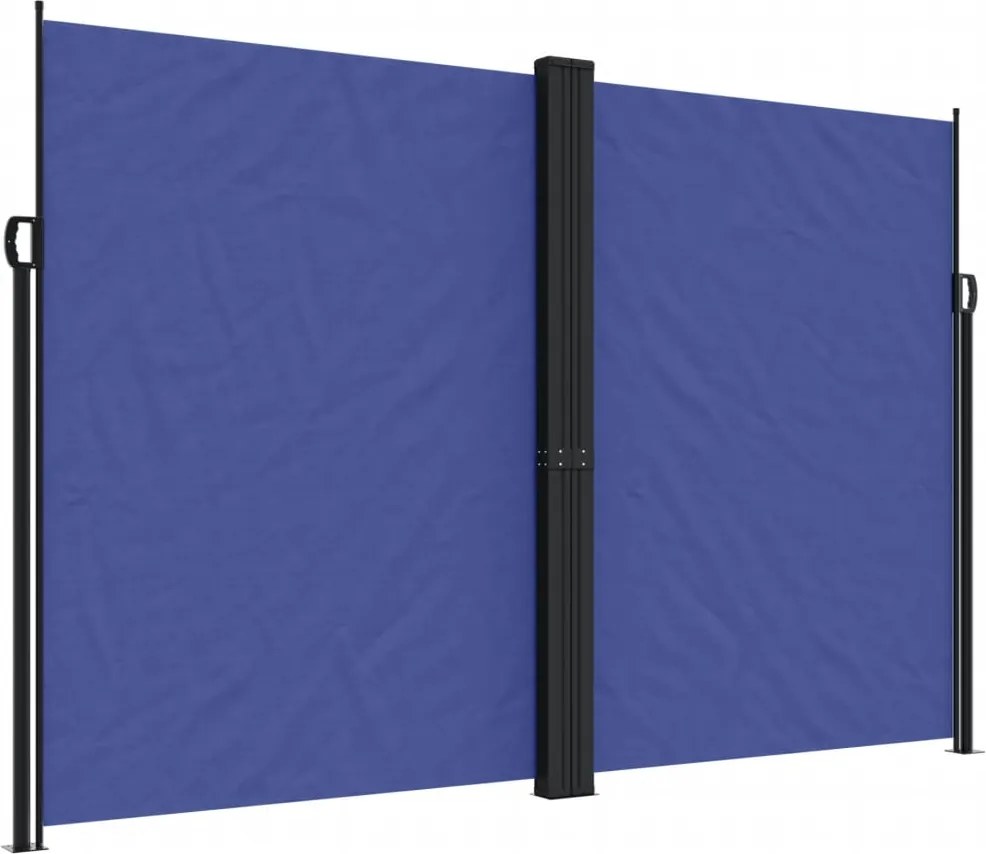 vidaXL kék behúzható oldalsó napellenző 220 x 600 cm