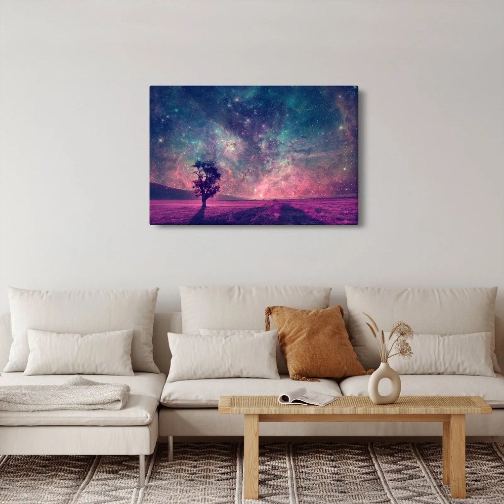 Kép - természetfeletti éjszakai égbolt (90x60 cm)