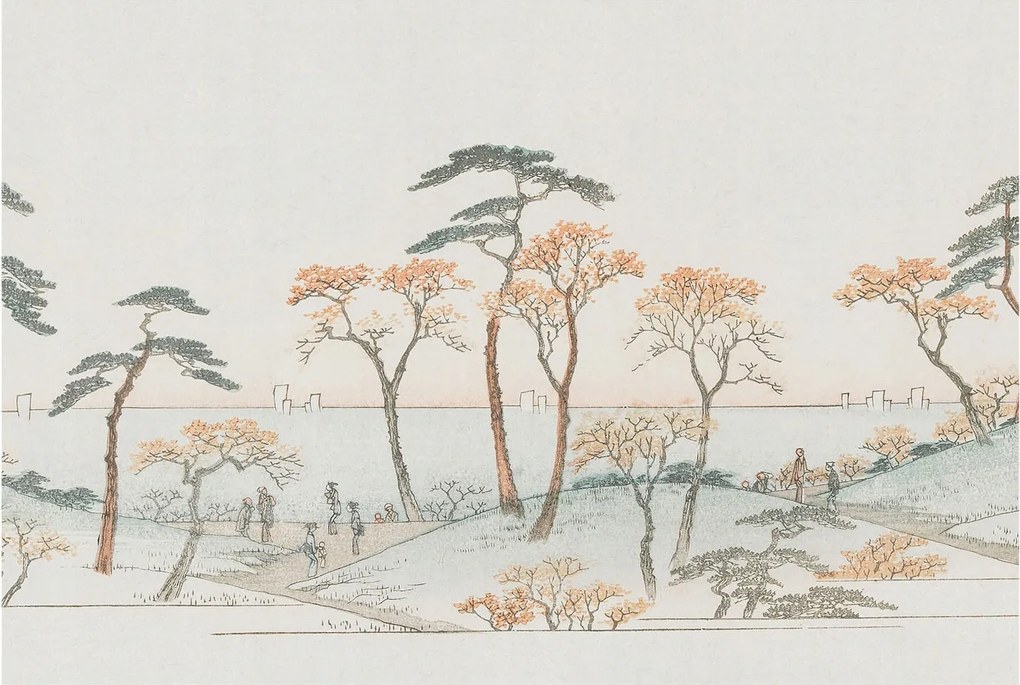 Divatos 3D Fali Tapéta Csendes táj 104x70 Ragasztóval