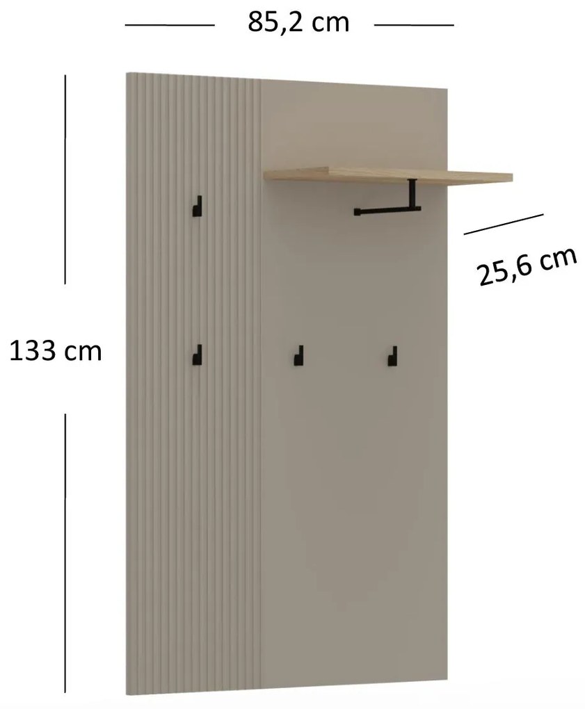 Akasztós panel Demandaron (taupe + silverjack tölgy) . Akció -11%. 1116807