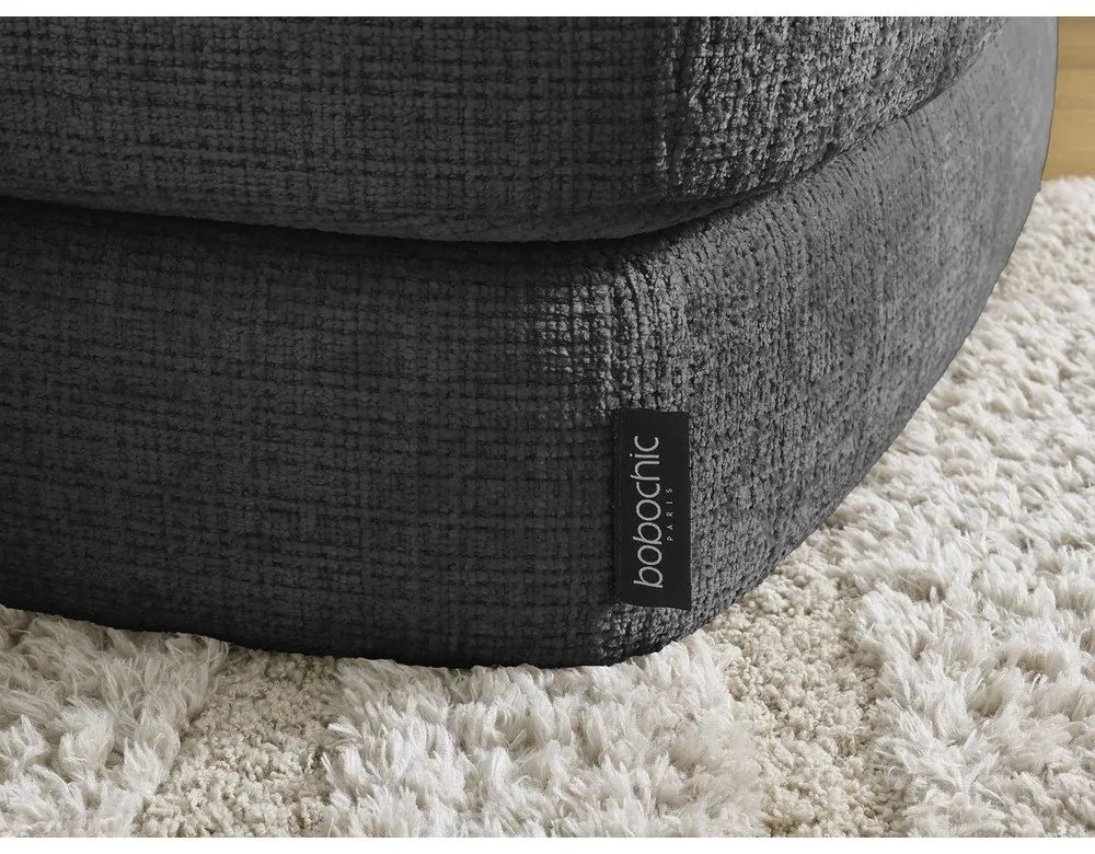 Fekete zsenília lábtartó Leonore – Bobochic Paris