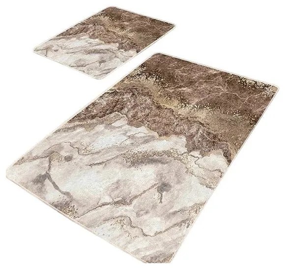 Barna fürdőszobai kilépő szett 2 db-os 60x100 cm – Mila Home