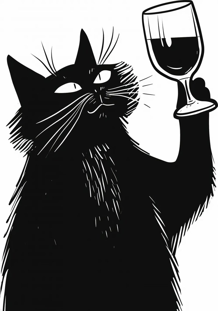 Poszter 40x60cm Macskavirtuóz