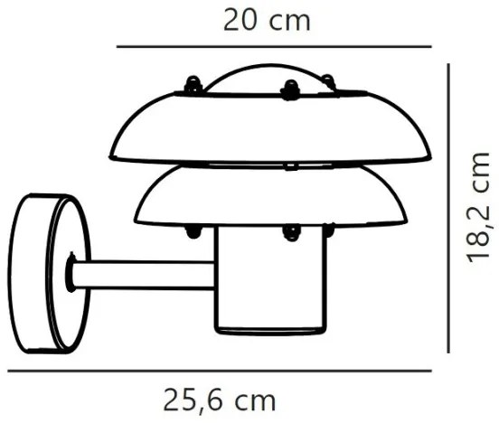 Nordlux - Kültéri fali lámpa KURNOS 1xE14/12W/230V IP54 matt króm