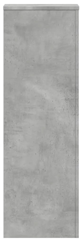 2 db betonszürke szerelt fa növénytartó állvány 33x33x100 cm