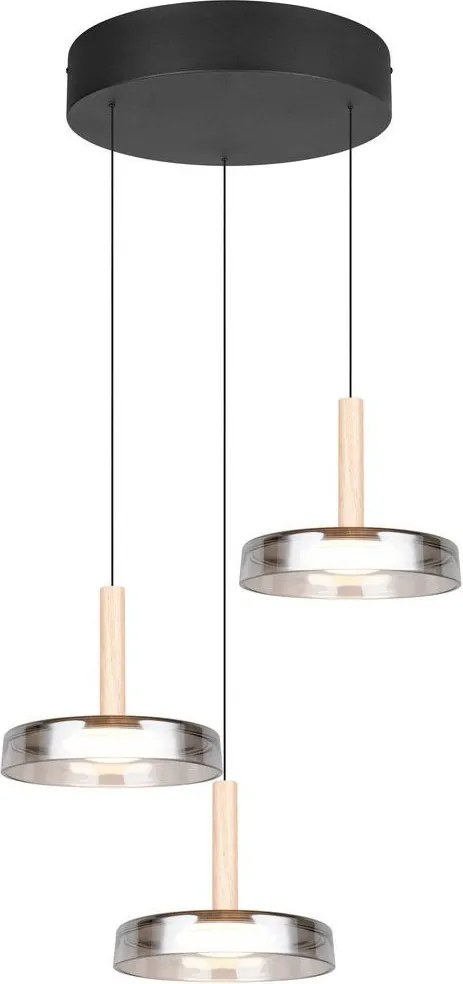 TRIO 354930332 CELESTE Modern Led Függesztett Lámpa Fekete LED IP20
