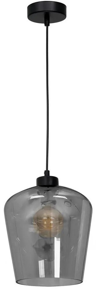 Csillár SANTIAGO 1xE27 / 60W / 230V fekete