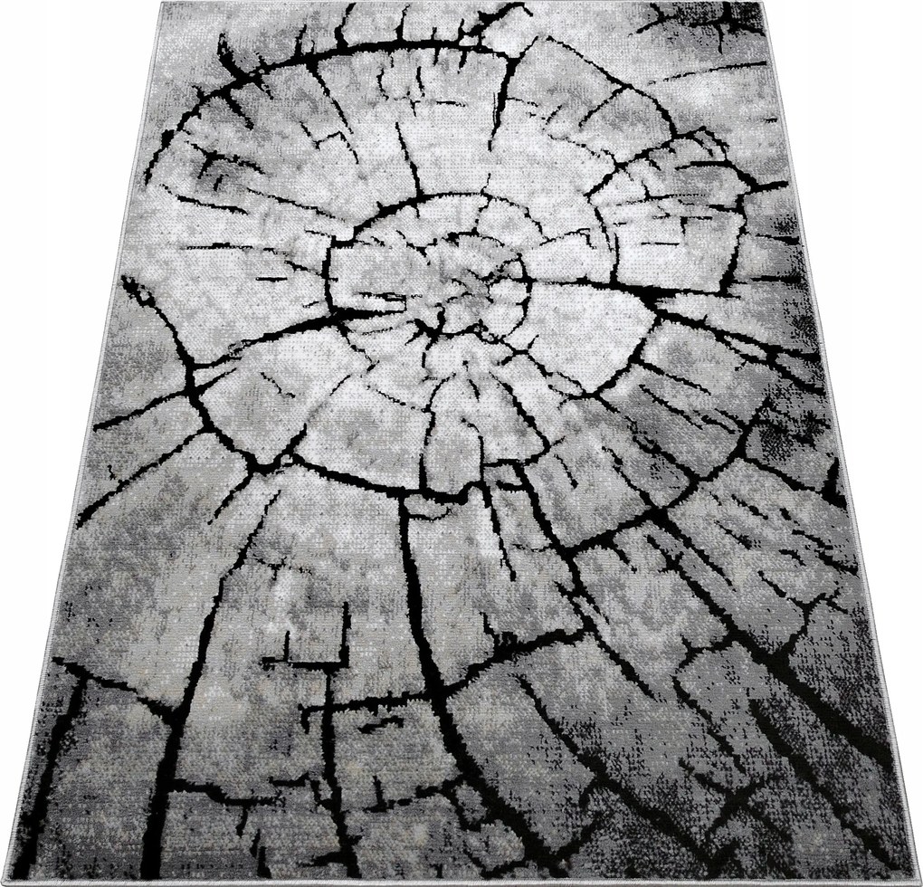 Szőnyeg 140x190 Törzs Modern Szőtt Szürke Divatos