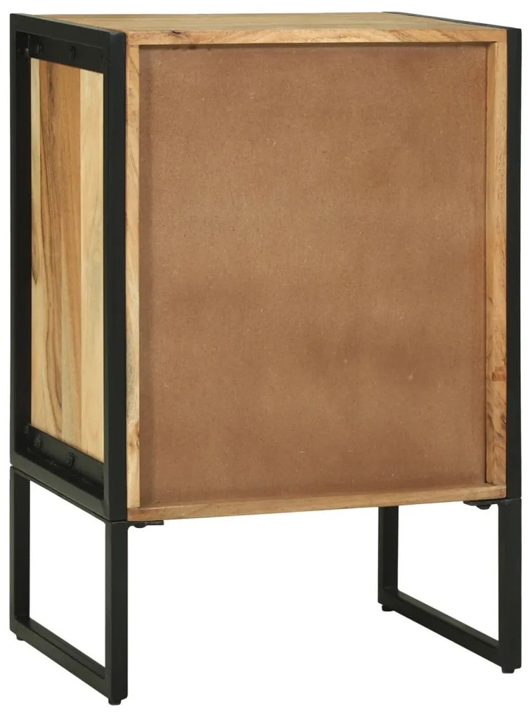 Highboard 50x35x75 cm Tömör fa Akác