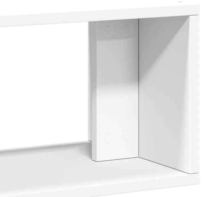 2 db fehér szerelt fa TV-szekrény 75 x 30 x 50 cm