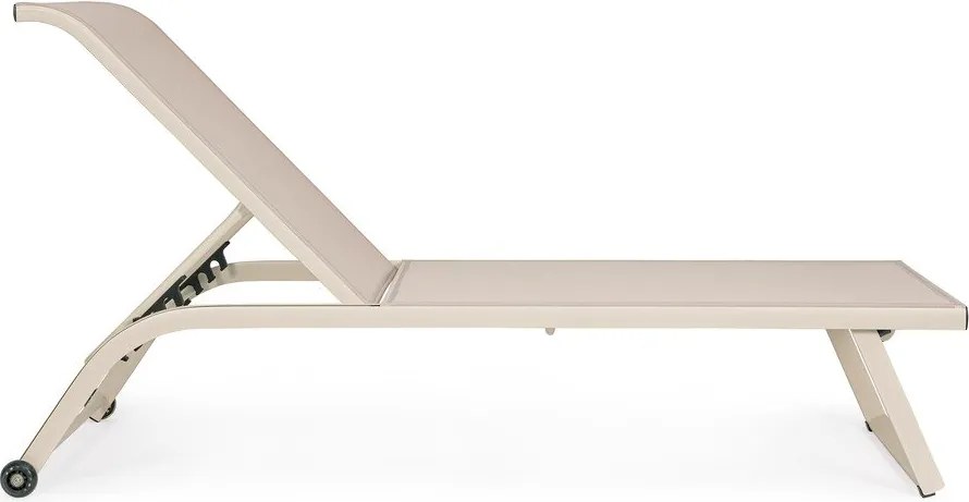 Natúr színű fém kerti napozóágy Taylor – Bizzotto