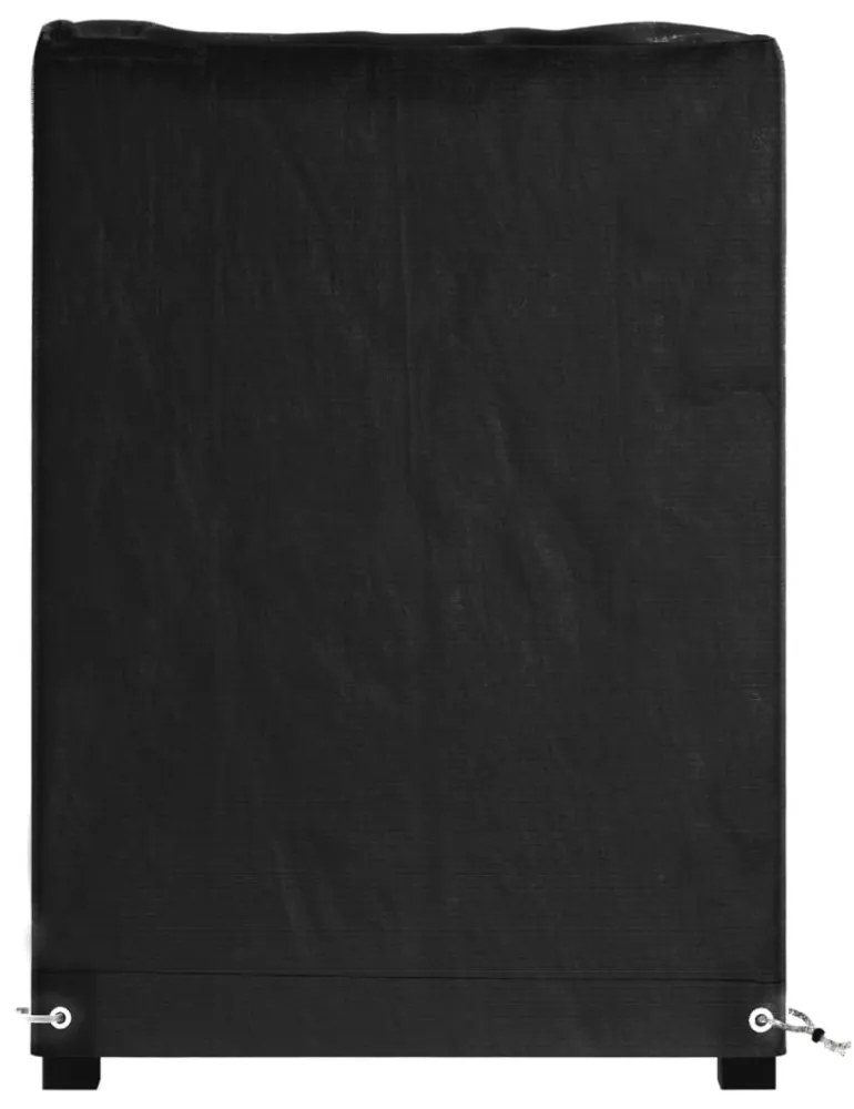 téglalap alakú kerti bútor huzat 8 fűzőlyukkal 125x55x75 cm