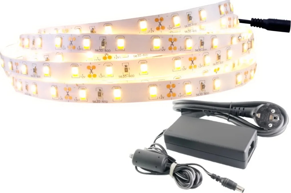 Led világítás 300D bútor 5630 fehér Meleg 3m