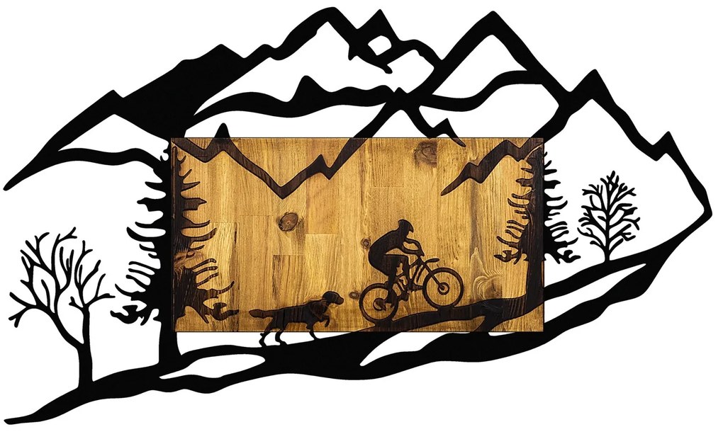 Fa fali dekoráció, Bicycle Riding in Nature 1
