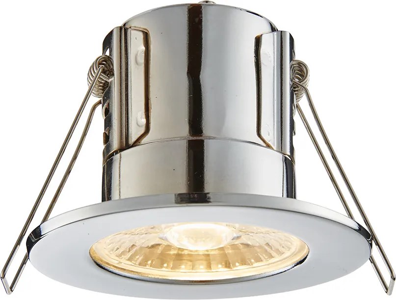 ENDON 74711 SHIELDECO Fürdőszobai Beépíthető Lámpa Króm, Átlátszó LED IP20